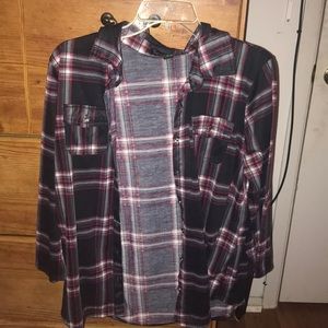 Long sleeve plaid shirt